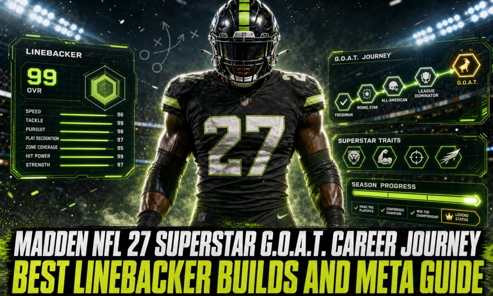 Madden NFL 27 Superstar G.O.A.T. Career Journey